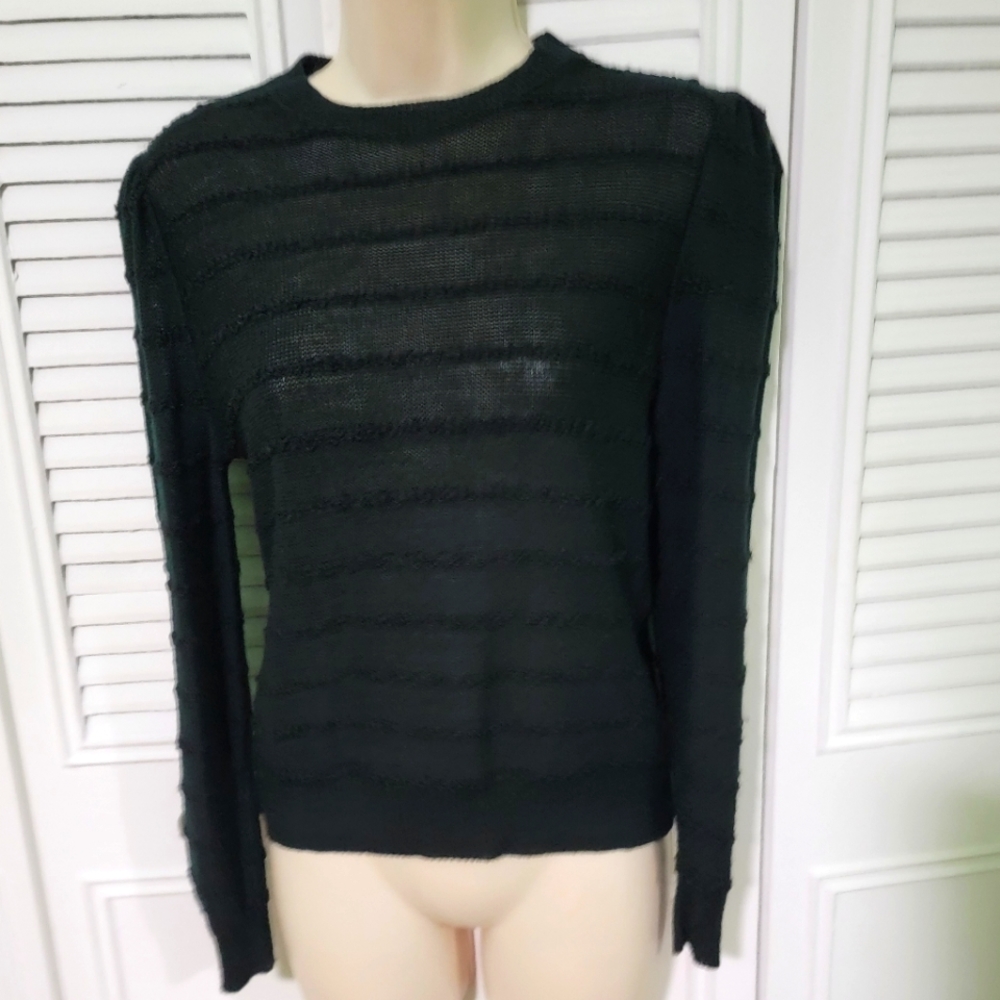 Sharons World Saks Fifth Ave Black Sweater sz Medium size 8